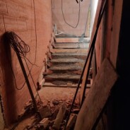 Treppe wird ausgegossen