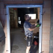 Mauer zur Werkstatt