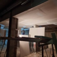 Montage der Brandschutzdecke