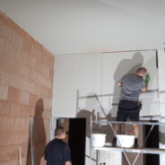 Verkleidung Außenwand Nassgruppe