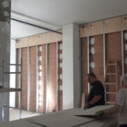 Verkleidung Außenwand fast fertig