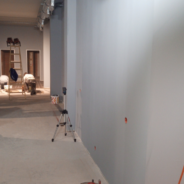 Beginn der Fliesenlegerarbeit