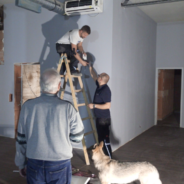 Installation der ersten Klimaanlage von Zwei